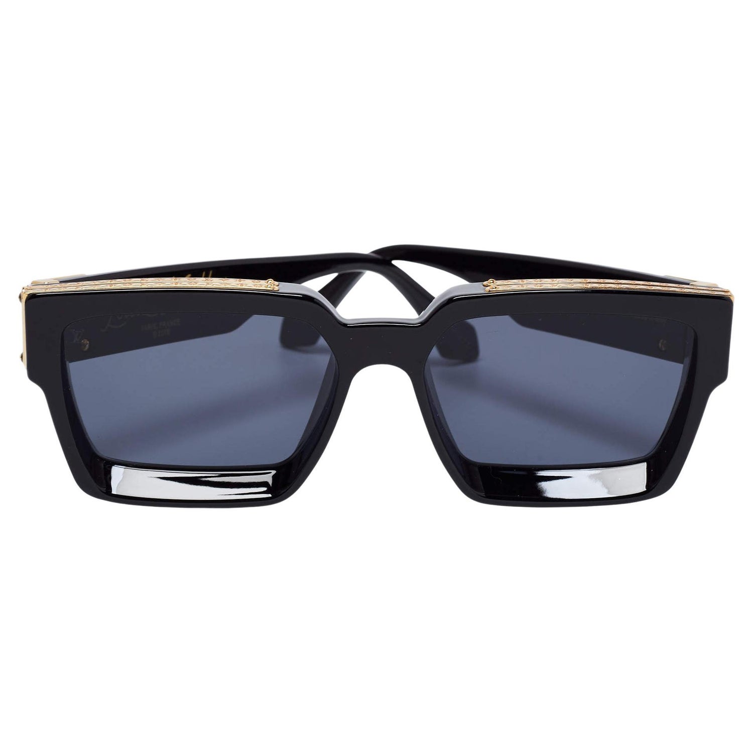 Louis Vuitton Brown Millionaire Sunglasses Gold Frames Glasses