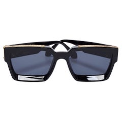 Schwarze Z1165E 1.1 Millionaires Quadratische Sonnenbrille von Louis Vuitton