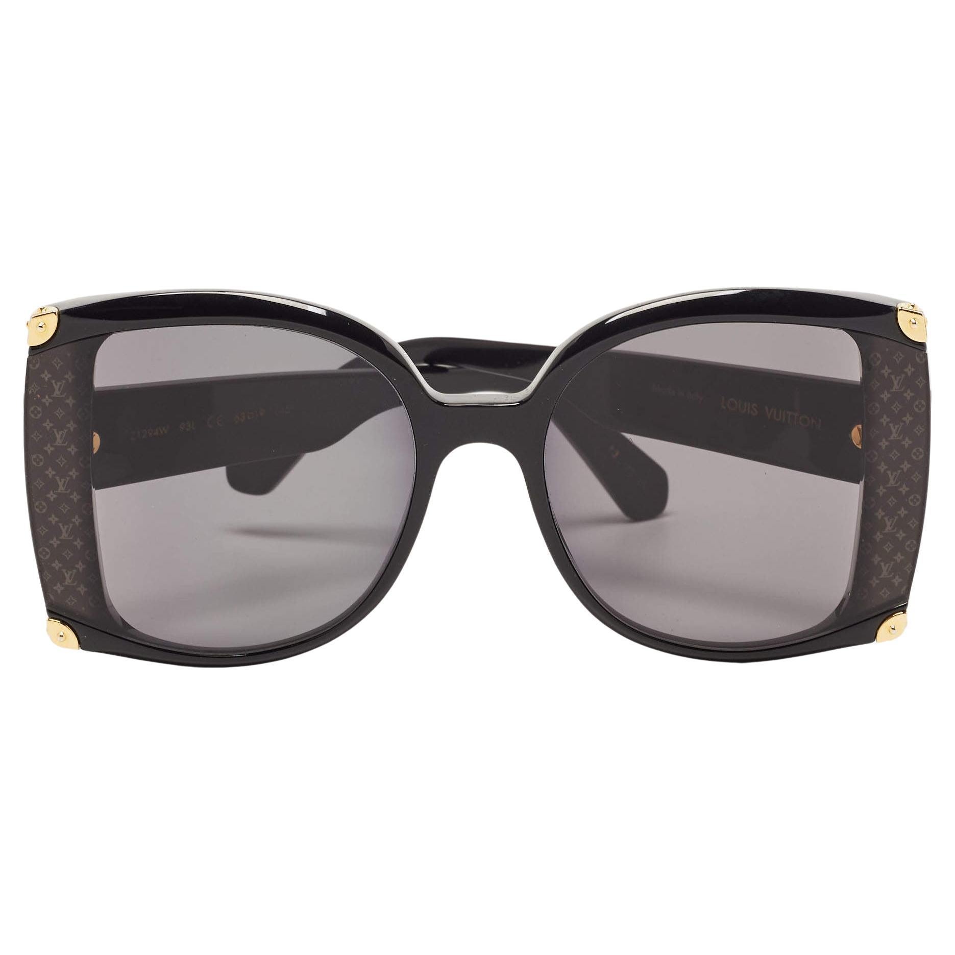 Louis Vuitton LV Signature Round Sunglasses - Size S Light Grey Acetate & Metal. Size U