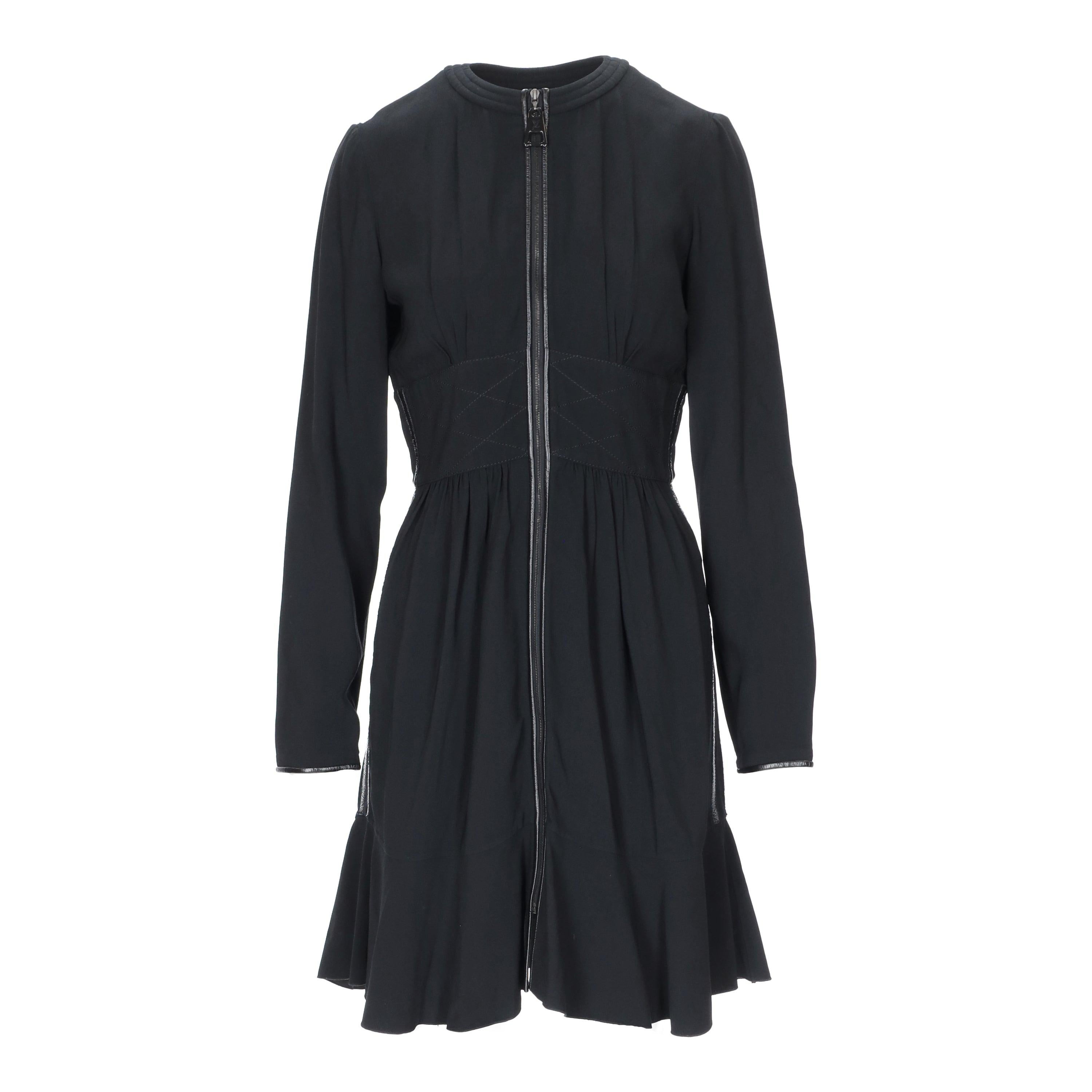 Louis Vuitton Black Zippered Dress - '10s For Sale