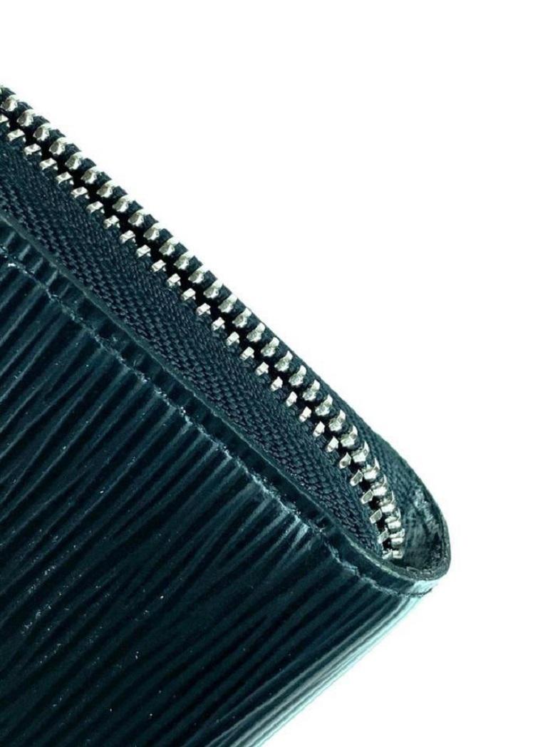 Women's Louis Vuitton Black Zippy Epi Noir Long 9lva623 Wallet For Sale