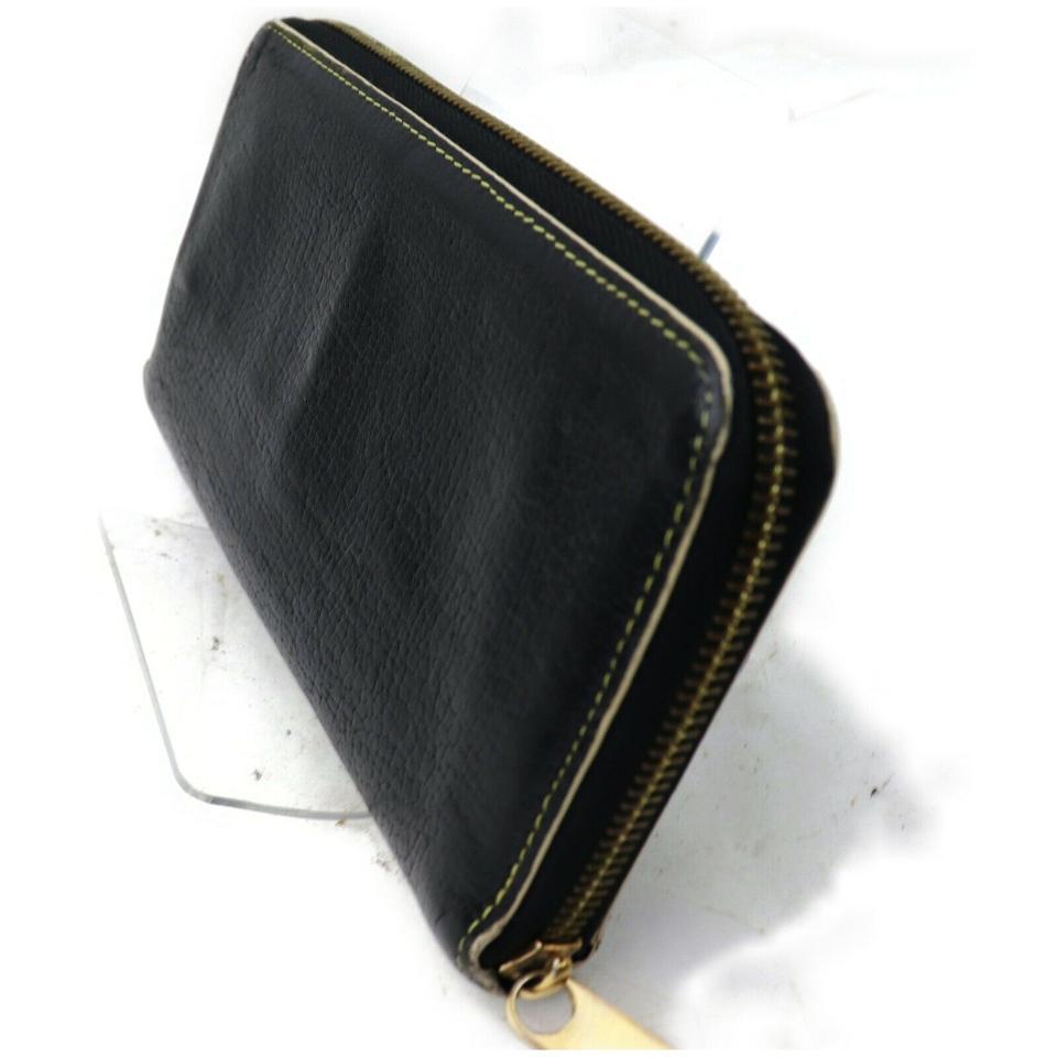 Women's Louis Vuitton Black Zippy Suhali Long Zip Around 872440 Wallet
