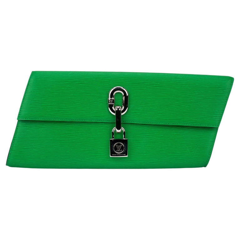 Authentic Louis Vuitton Monogram Pochette Lena Ring Fold Clutch bag rare
