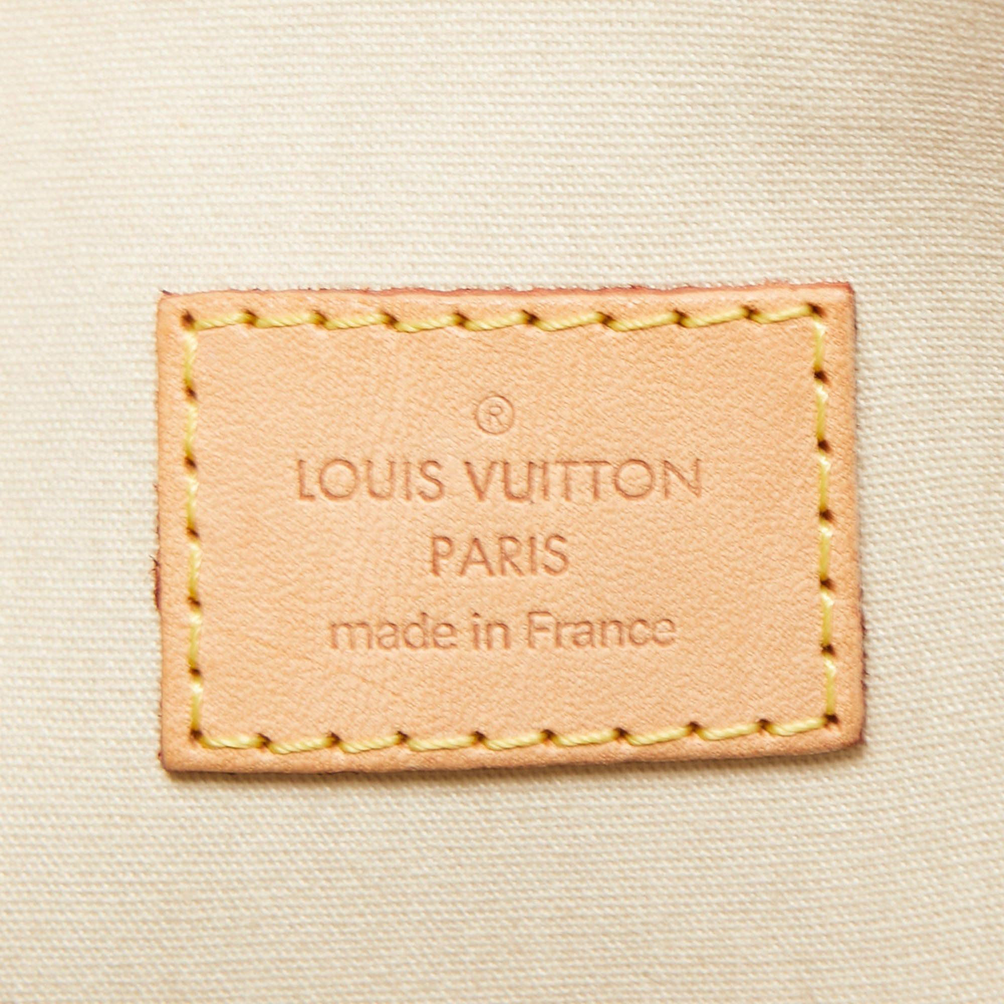 Louis Vuitton Blanc Corail Monogram Vernis Alma PM Bag 6