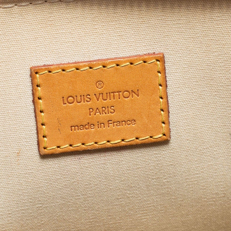 Louis Vuitton Blanc Corail Monogram Vernis Alma PM Bag For Sale 10