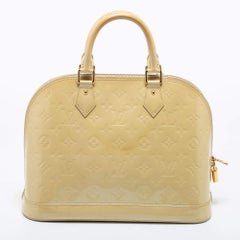 Louis Vuitton Blanc Corail Monogram Vernis Alma PM Bag