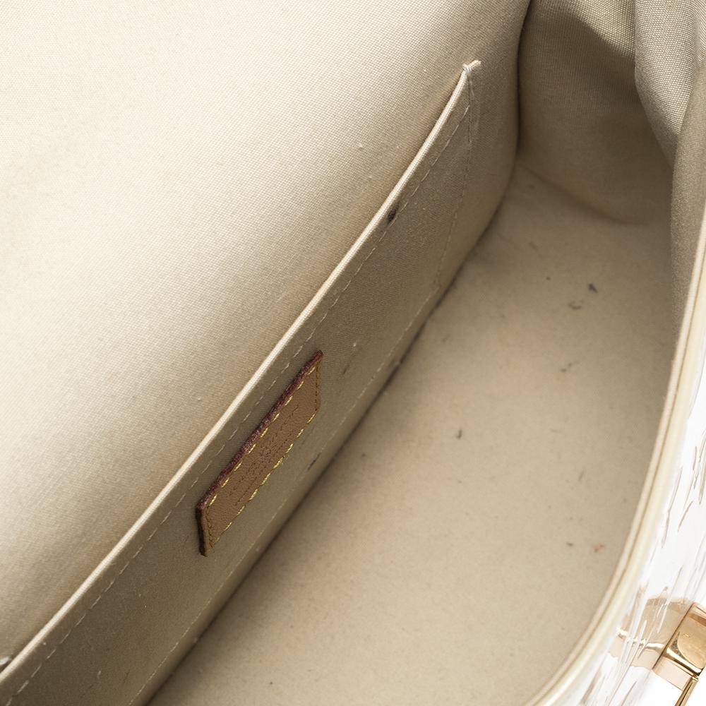 Louis Vuitton Blanc Corail Monogram Vernis Bellflower PM Bag 2