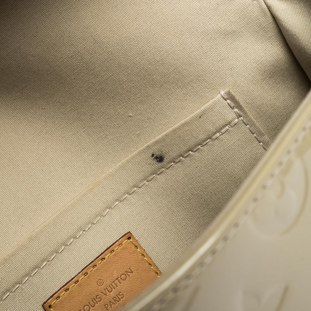 Louis Vuitton Blanc Corail Monogram Vernis Bellflower PM Bag 4