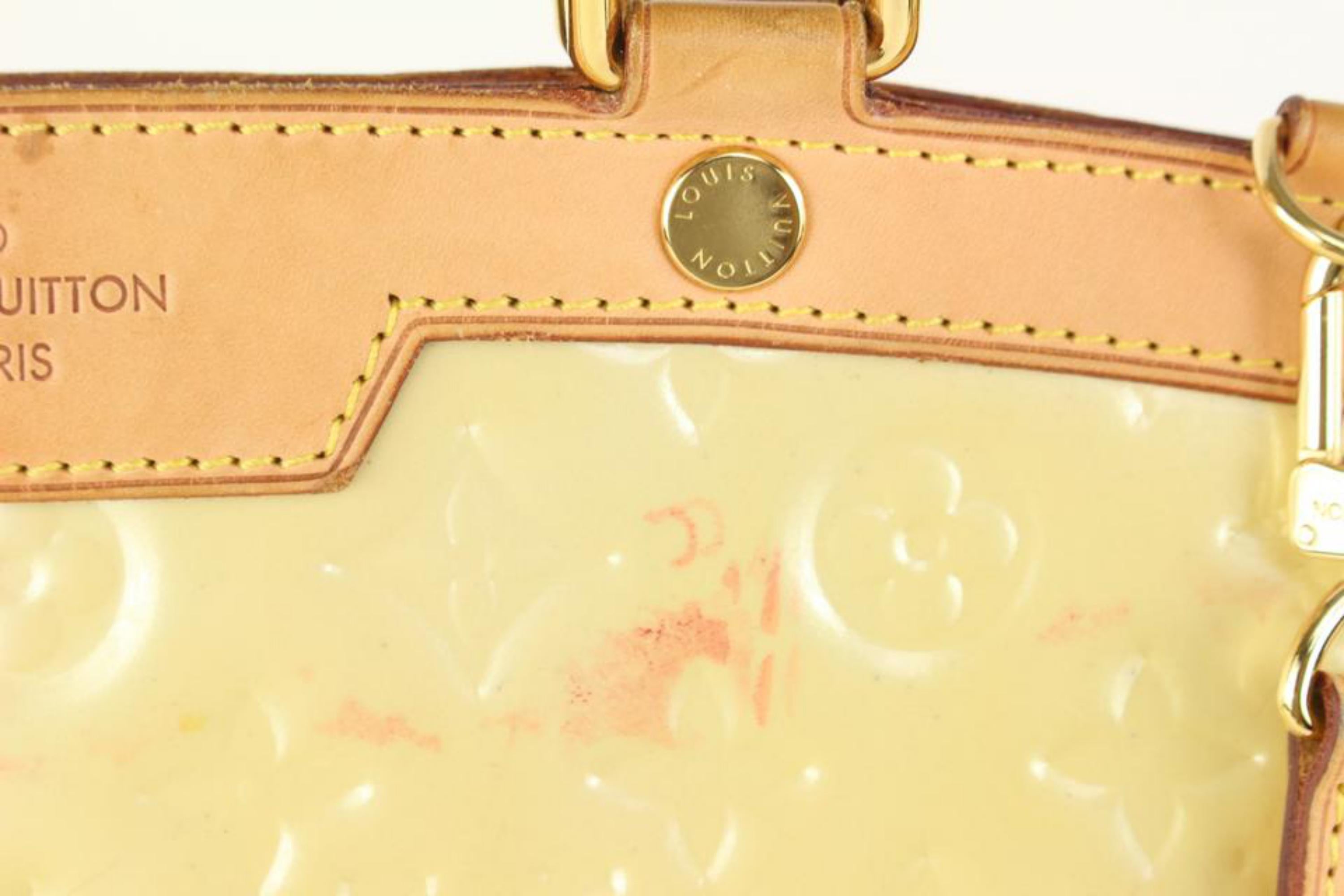 Louis Vuitton Blanc Corail Monogramme Vernis Brea GM 2way 108lv8 État moyen à Dix hills, NY