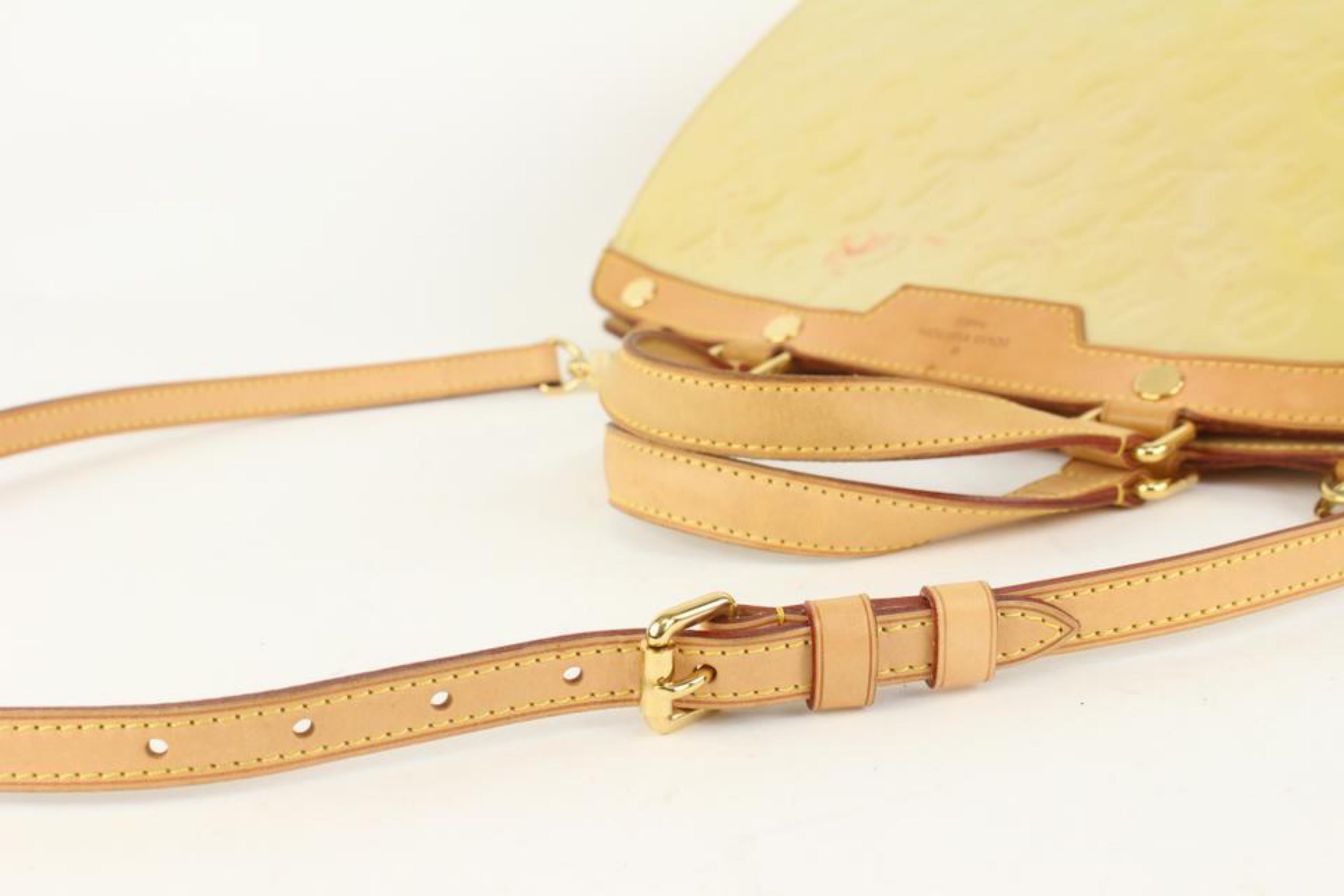 Louis Vuitton Blanc Corail Monogramme Vernis Brea GM 2way 108lv8 3