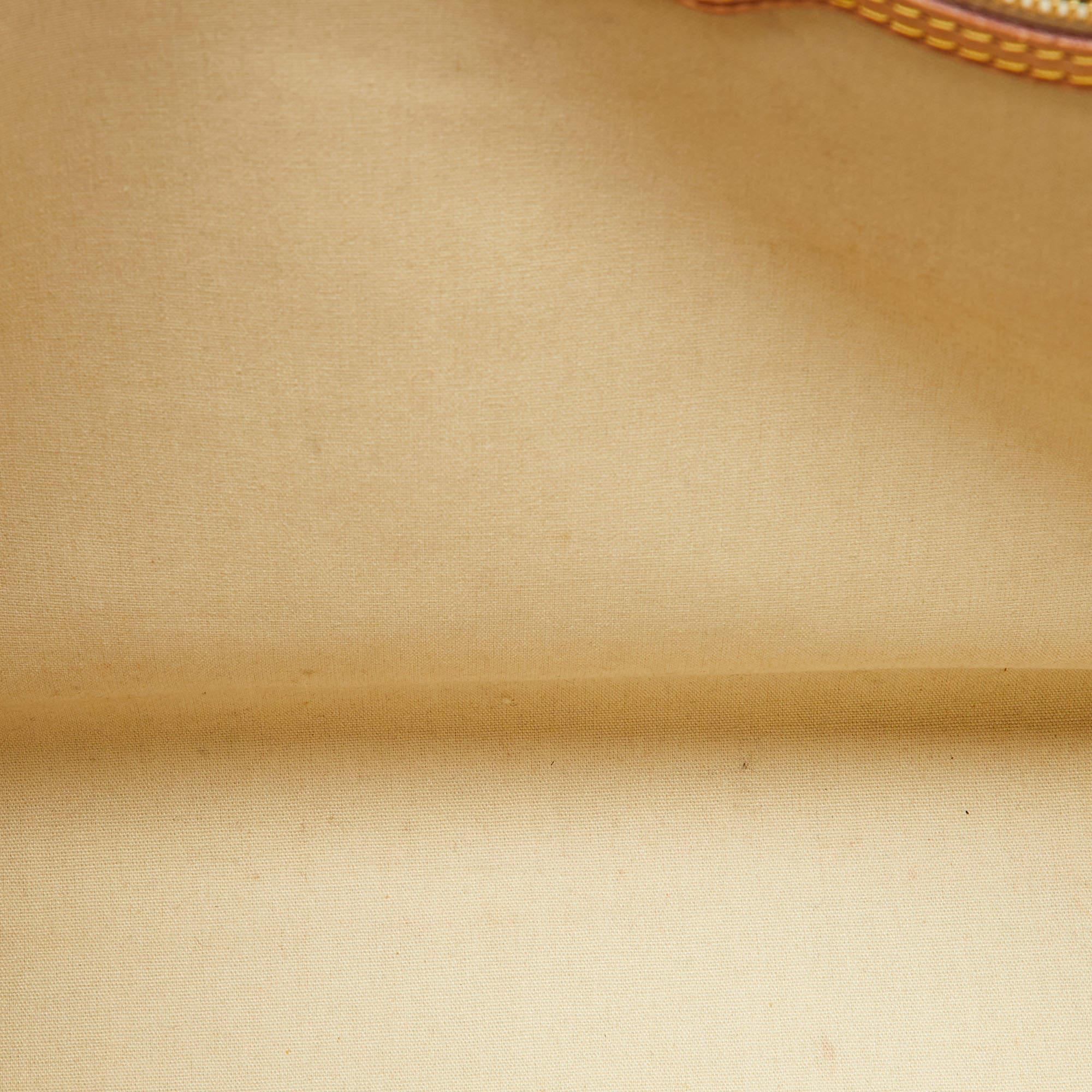 Louis Vuitton Blanc Corail Monogram Vernis Brea GM Bag 10