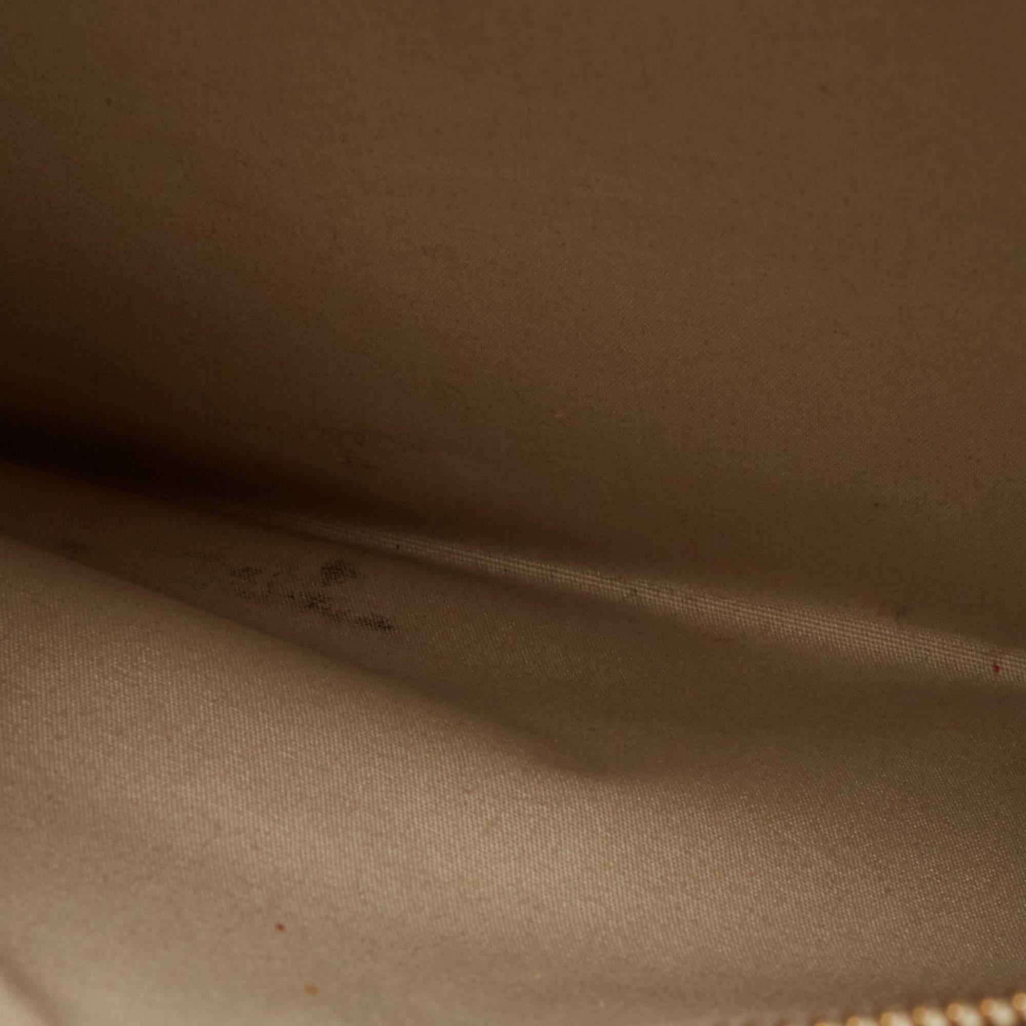 Louis Vuitton Blanc Corail Monogram Vernis Brea GM Bag For Sale 4