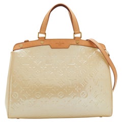 Louis Vuitton Blanc Corail Monogram Vernis Brea GM Bag