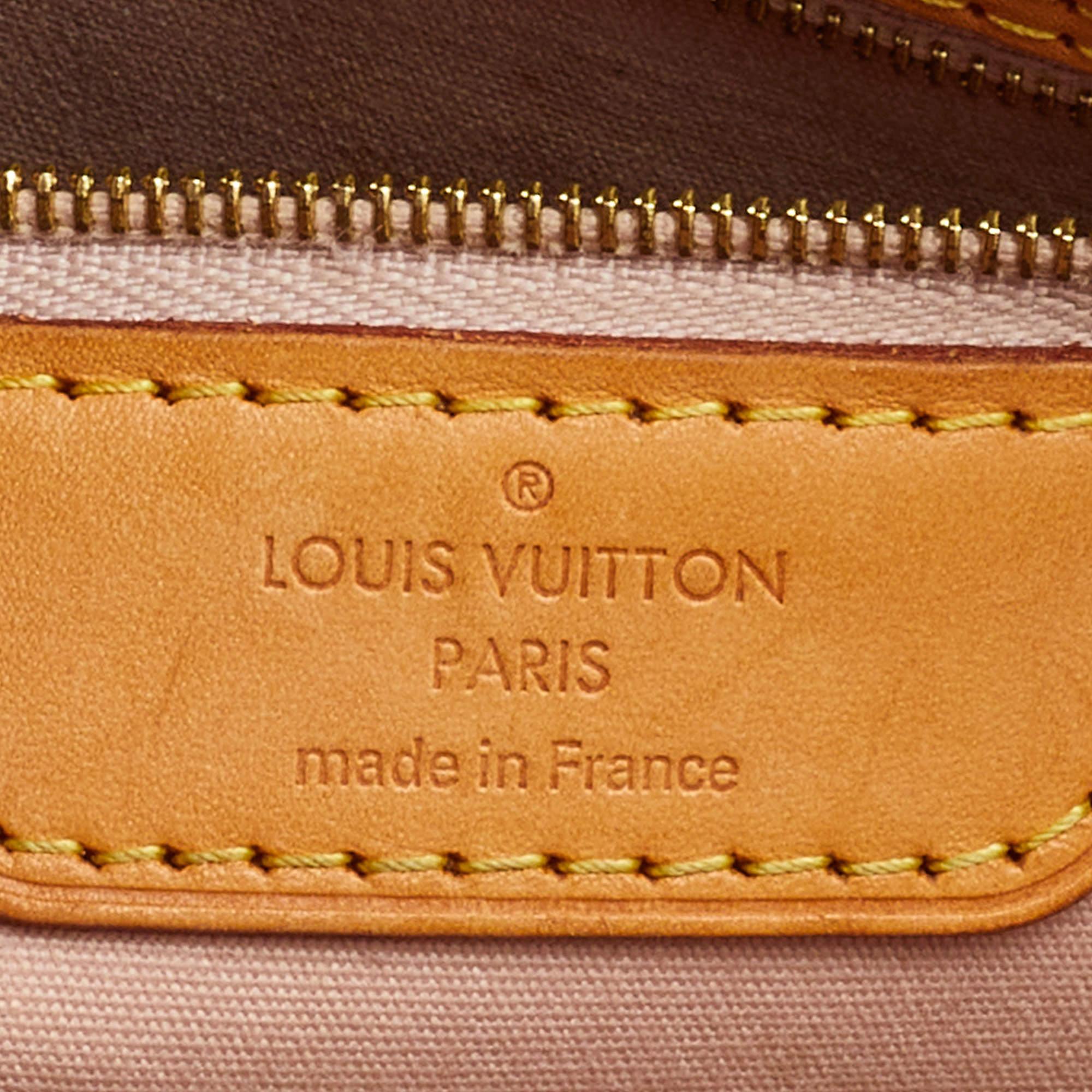 Louis Vuitton Blanc Corail Monogram Vernis Brea MM Bag 11