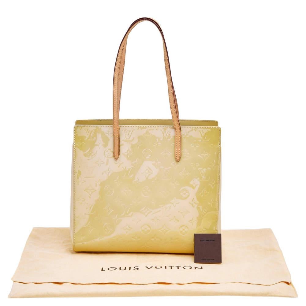 Louis Vuitton Blanc Corail Monogram Vernis Catalina EW Bag 8