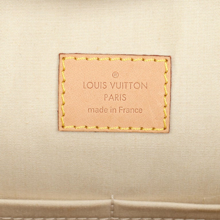 LOUIS VUITTON Blanc Corail Monogram Vernis Leather Alma GM For Sale 5