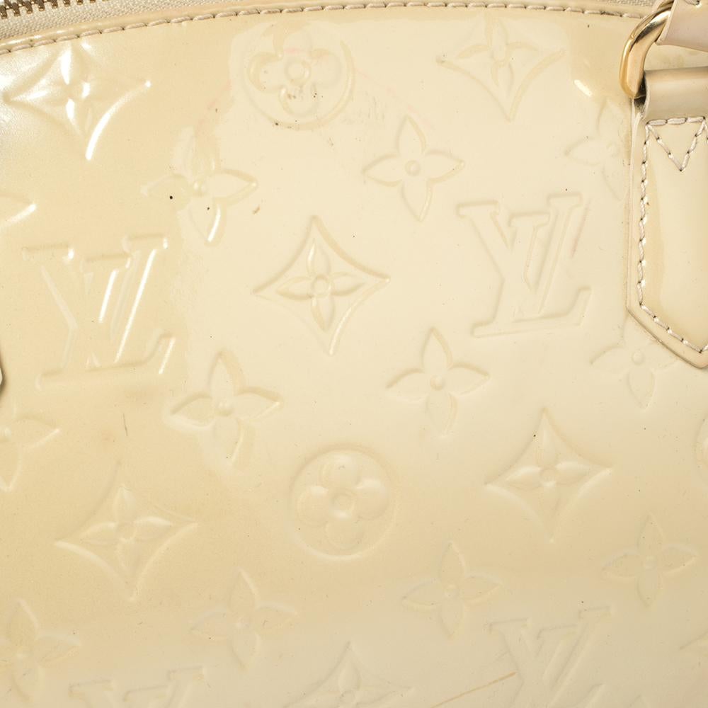 Louis Vuitton Blanc Corail Monogram Vernis Sherwood PM Bag 3