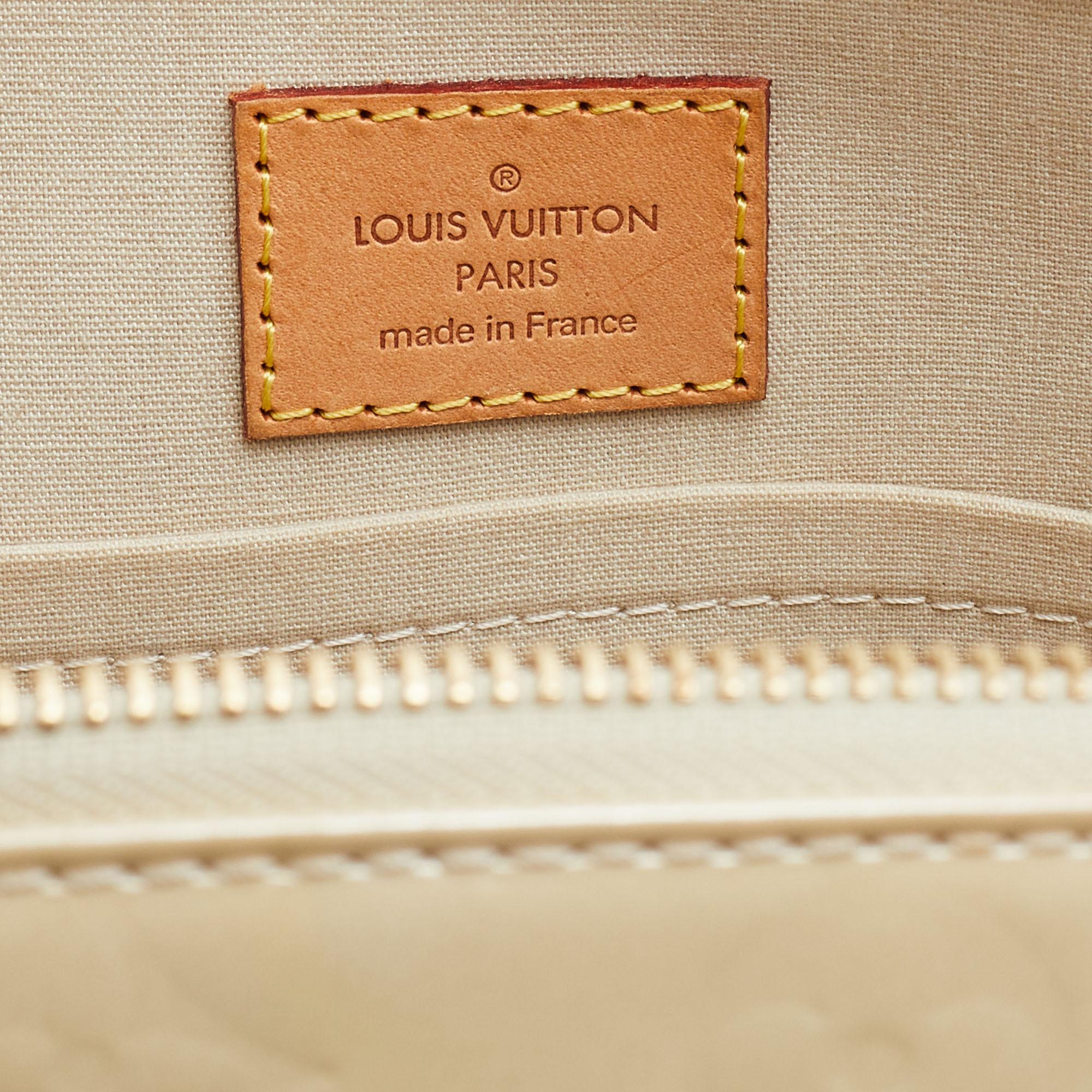Louis Vuitton Blanc Corail Monogram Vernis Sherwood PM Bag 8