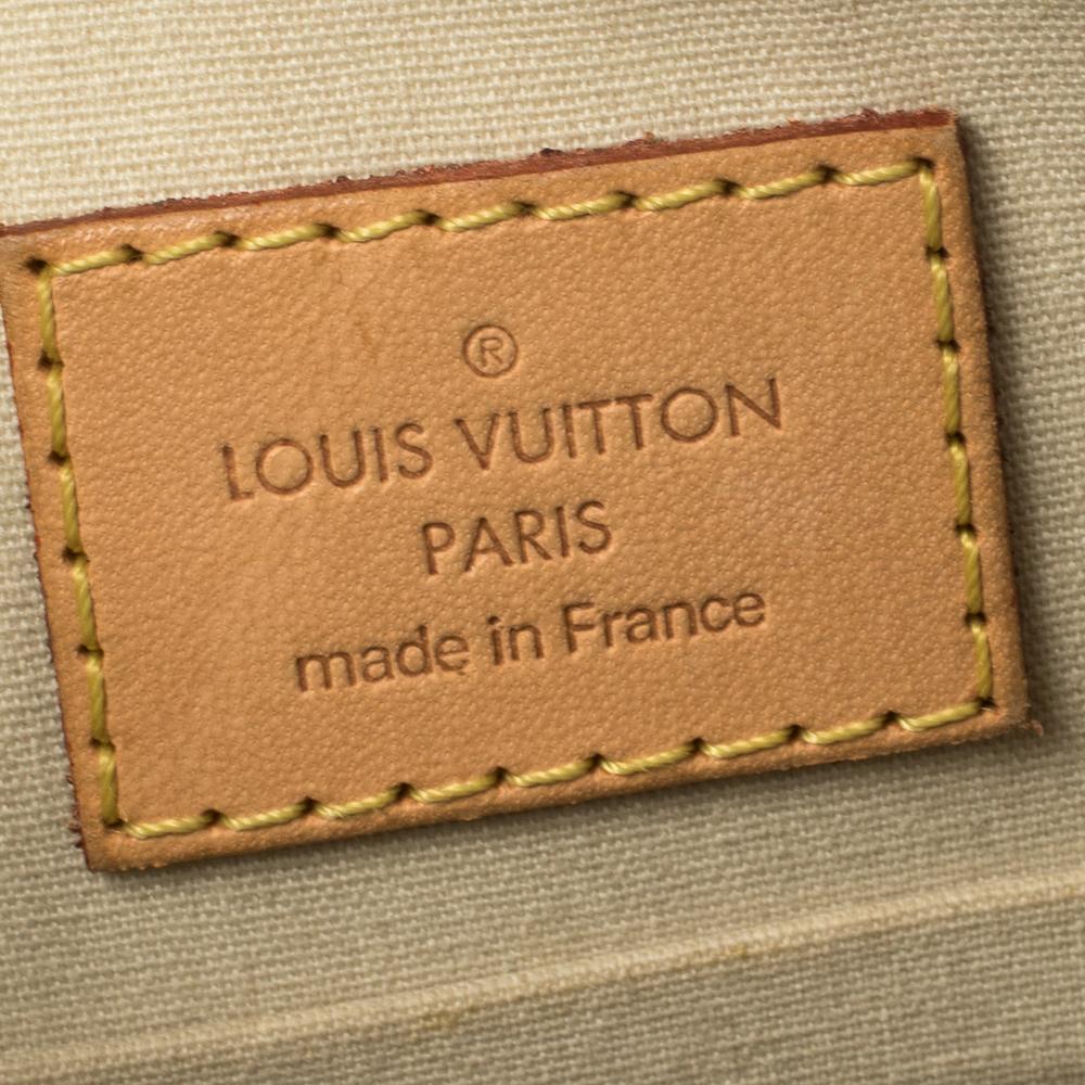 Louis Vuitton Blanc Corail Monogram Vernis Sherwood PM Bag In Fair Condition In Dubai, Al Qouz 2