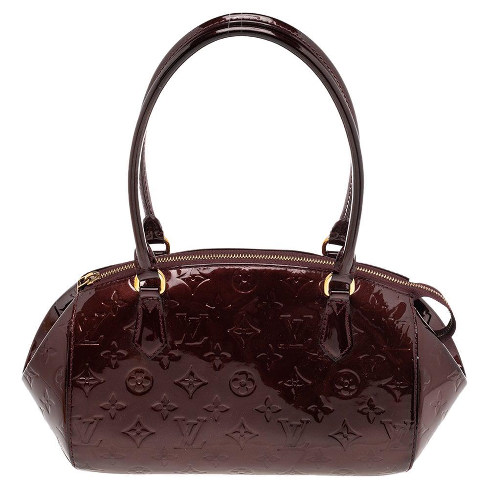 Sac Louis Vuitton Blanc Corail Monogramme Vernis Sherwood PM