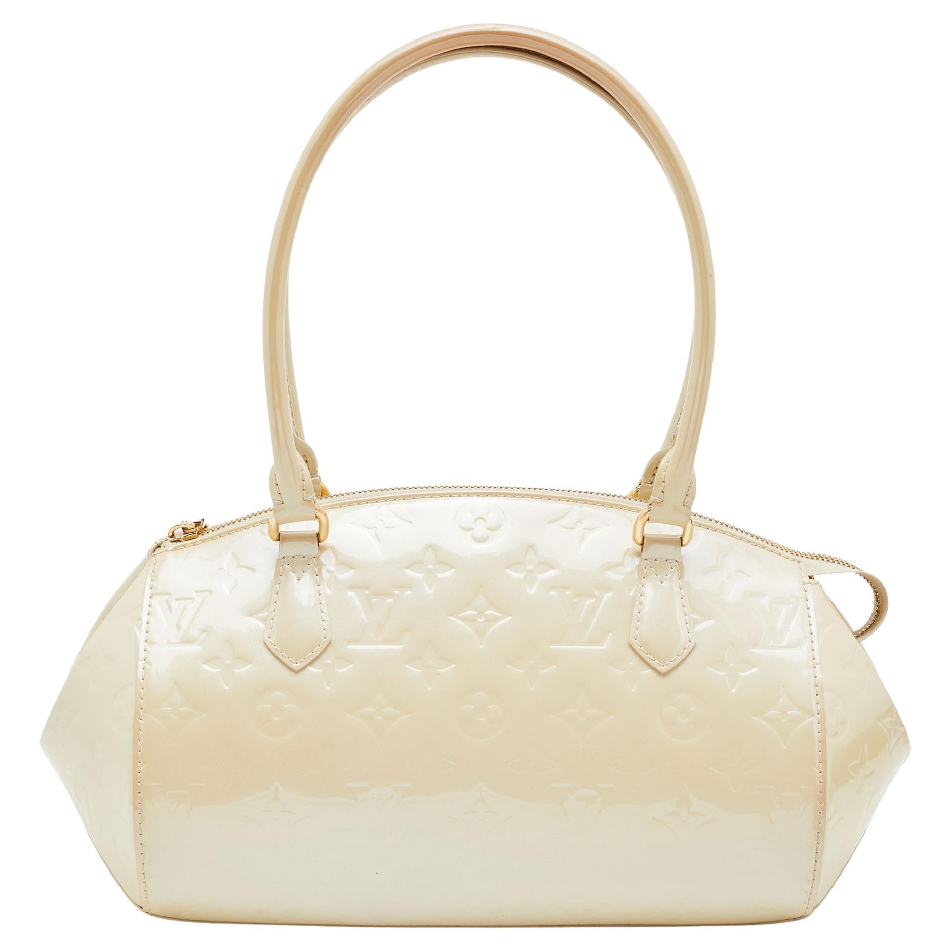 Louis Vuitton Sherwood PM Blanc Corail Monogram Vernis Shoulder Bag Br