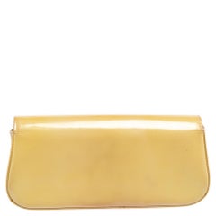 Louis Vuitton Blanc Corail Vernis Sobe Clutch