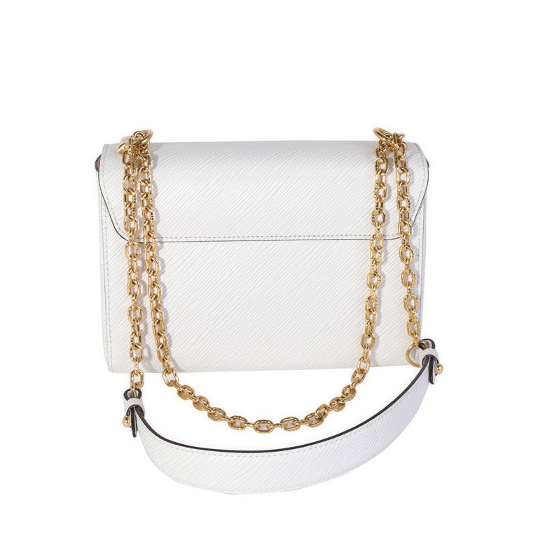 Twist chain leather handbag Louis Vuitton White in Leather - 29889809