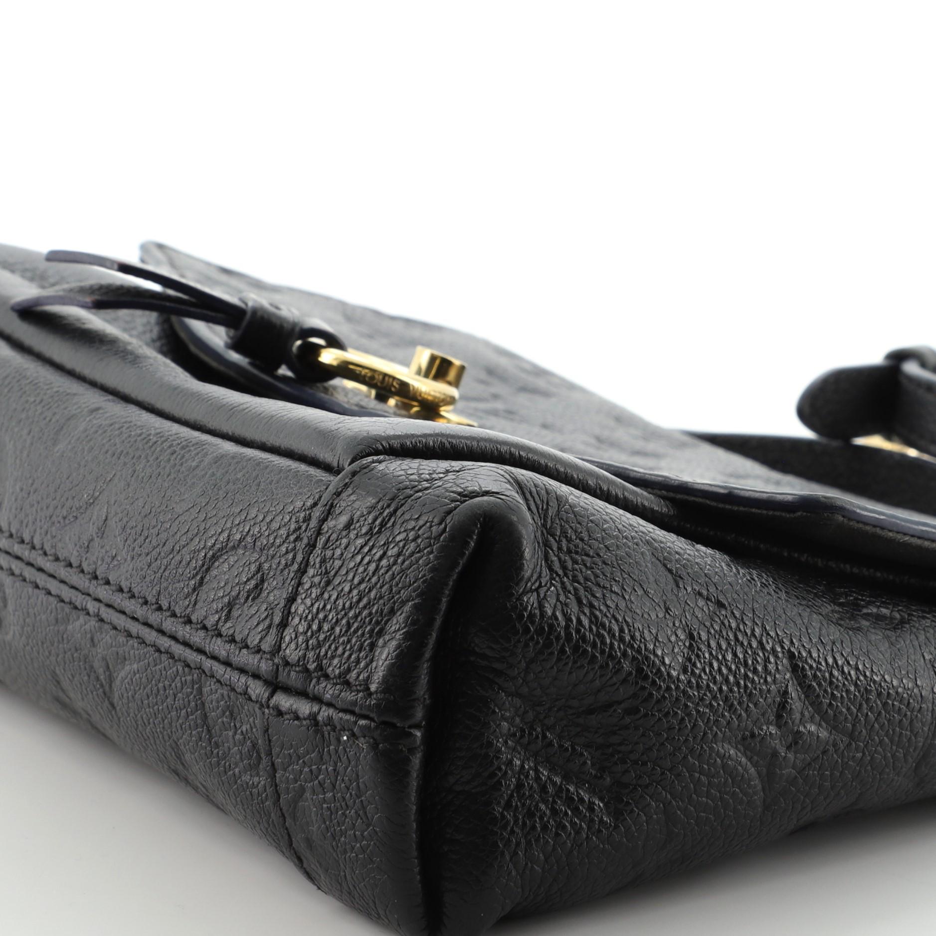 Louis Vuitton Blanche Handbag Monogram Empreinte Leather BB In Fair Condition In NY, NY