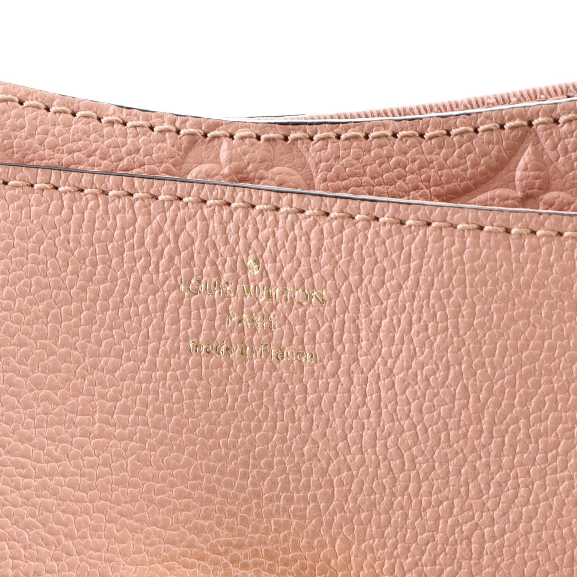 Louis Vuitton Blanche Handbag Monogram Empreinte Leather BB 1