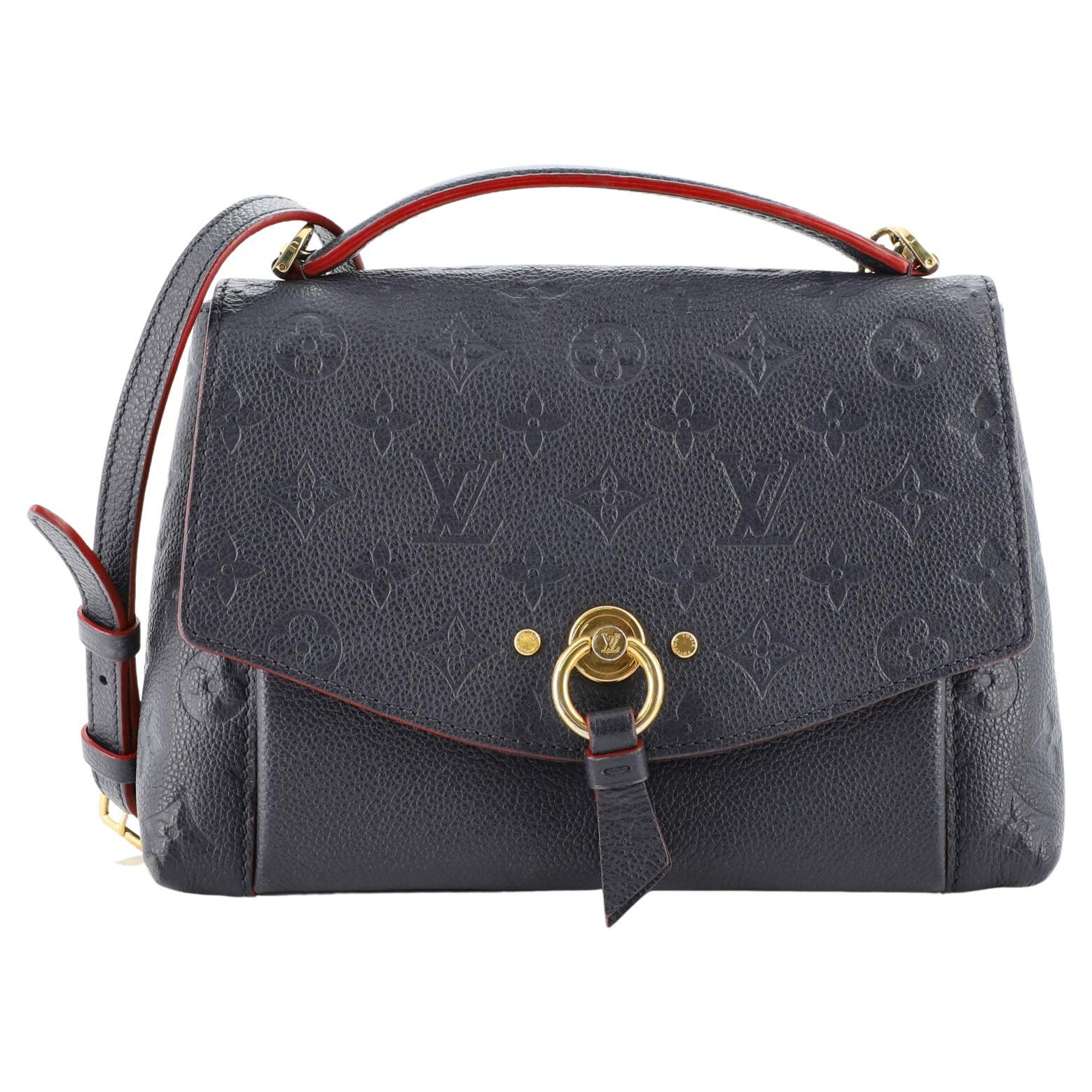 Louis Vuitton Blanche Handbag Monogram Empreinte Leather BB