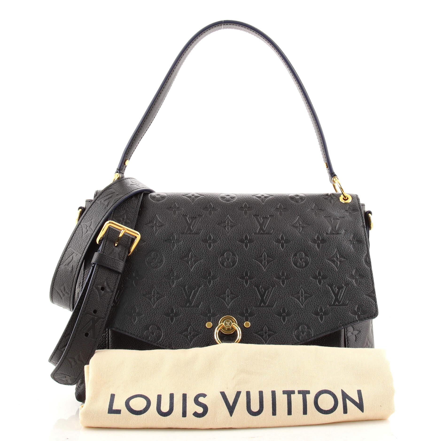 Louis Vuitton Monogram Empreinte Blanche MM - Black Shoulder Bags