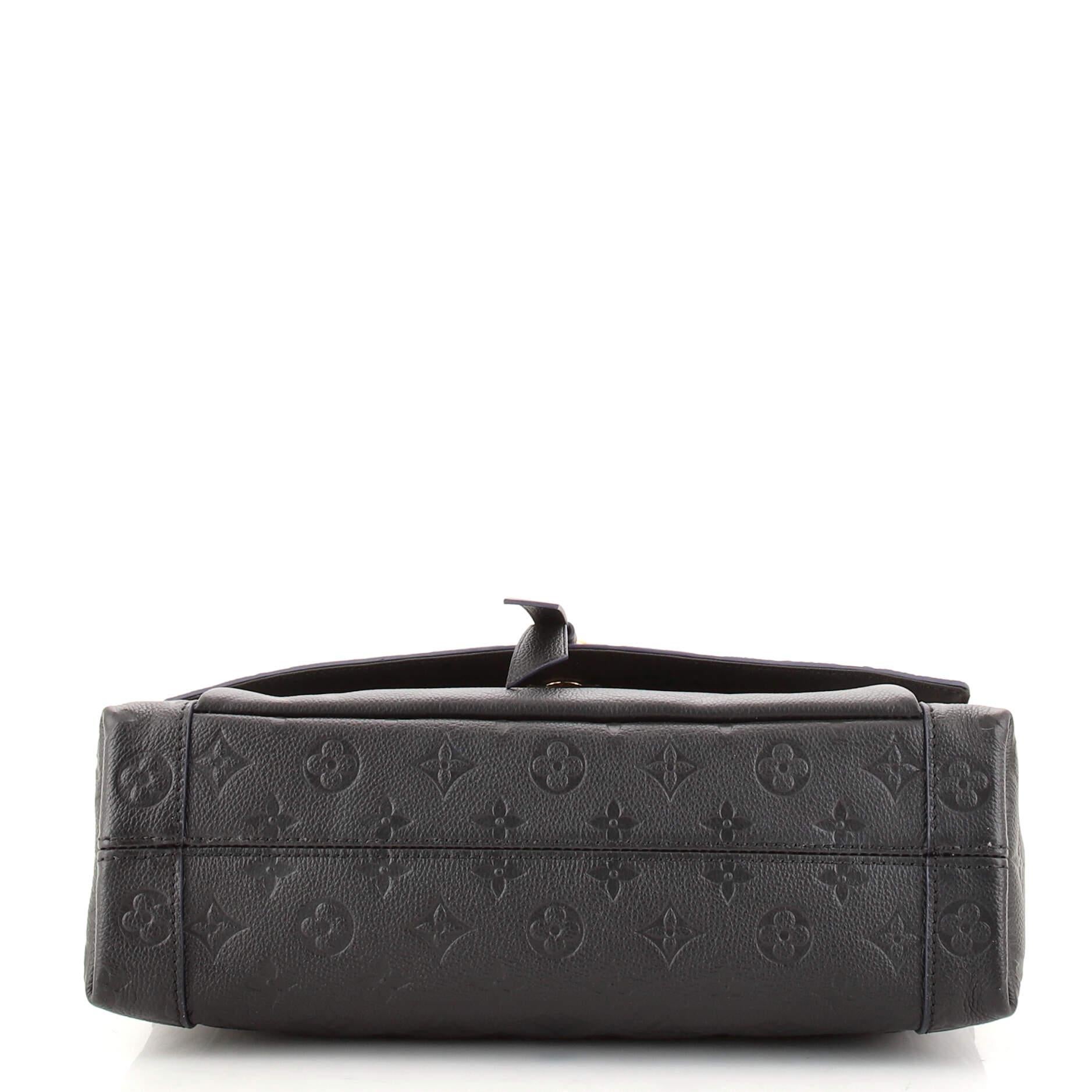 Black Louis Vuitton Blanche Handbag Monogram Empreinte Leather MM