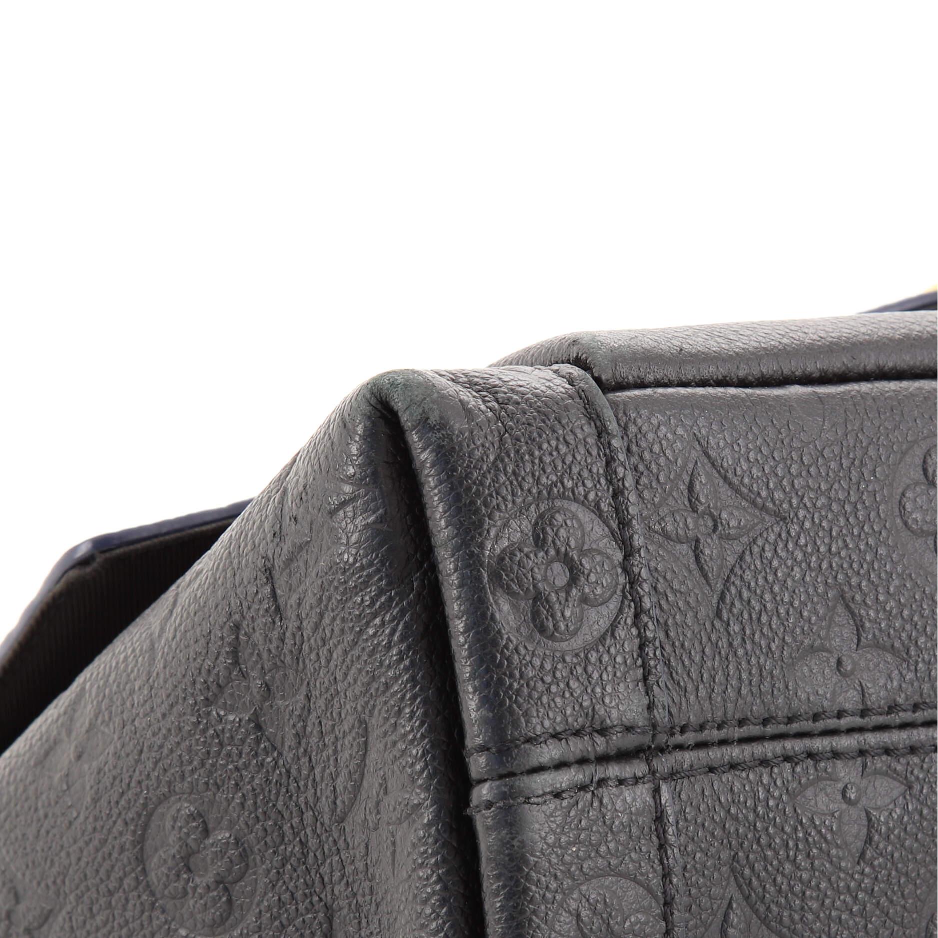 Black Louis Vuitton Blanche Handbag Monogram Empreinte Leather MM
