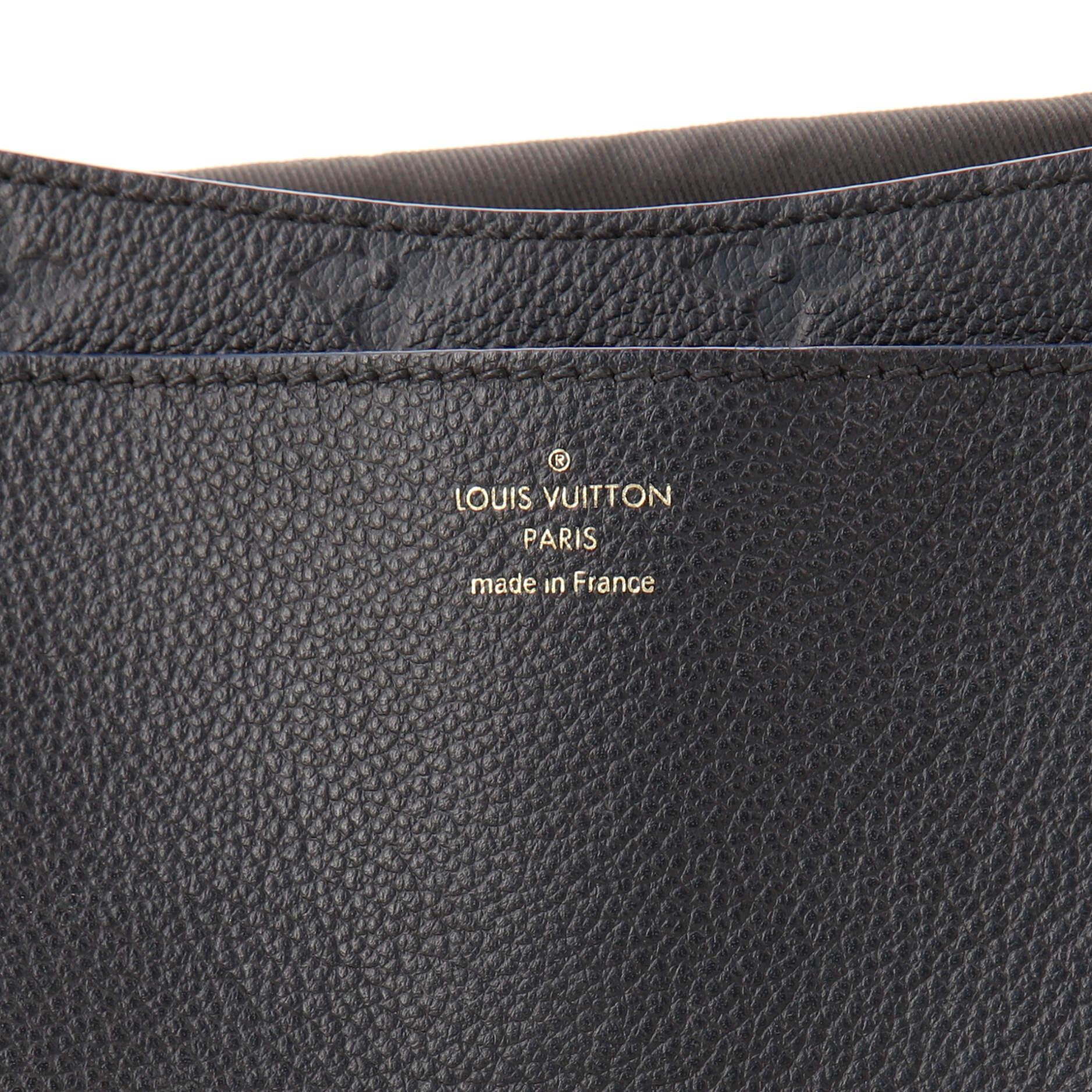 Women's or Men's Louis Vuitton Blanche Handbag Monogram Empreinte Leather MM
