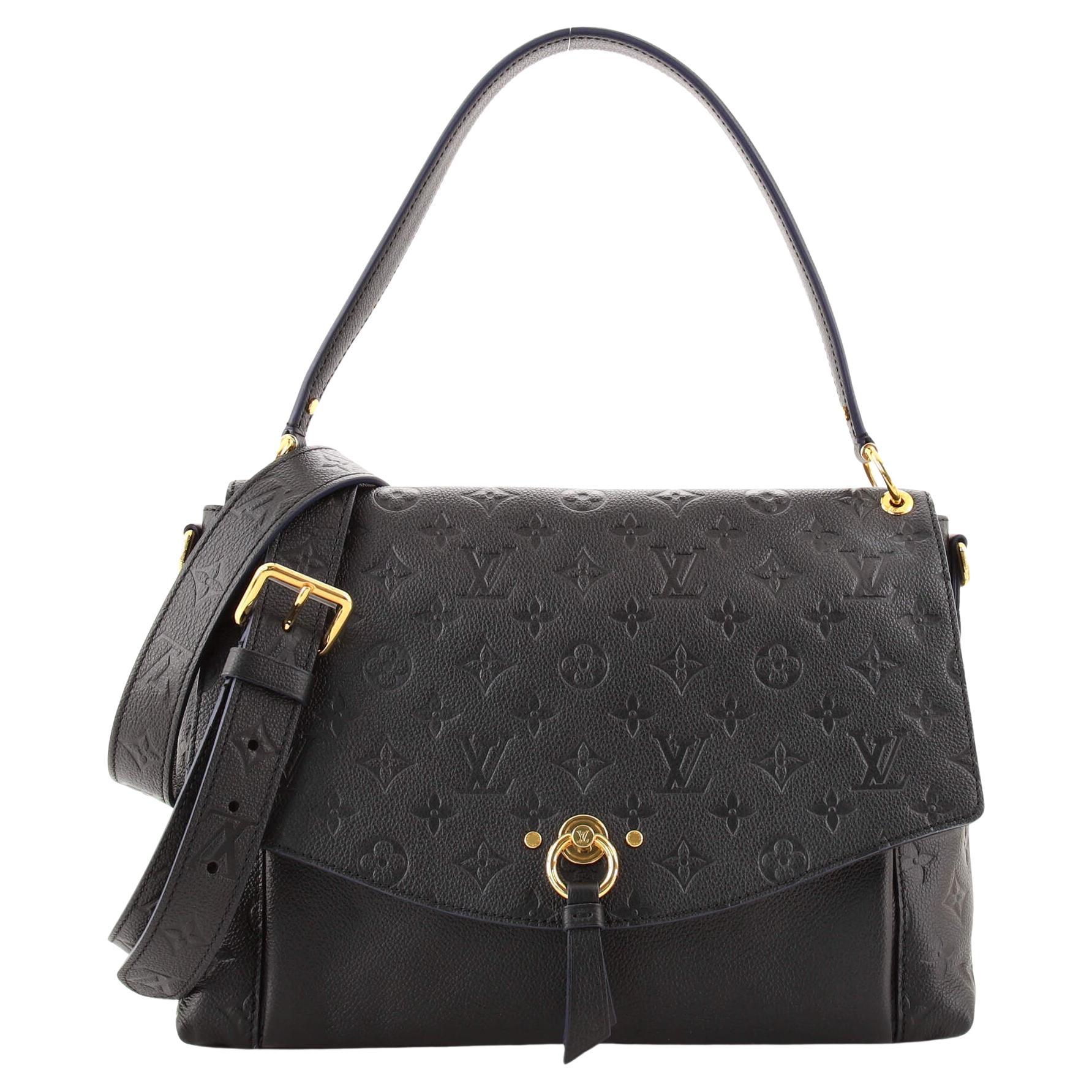 Louis Vuitton Blanche Handbag Monogram Empreinte Leather MM