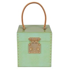 Louis Vuitton Bleecker Box Green Monogram Vernis Handbag