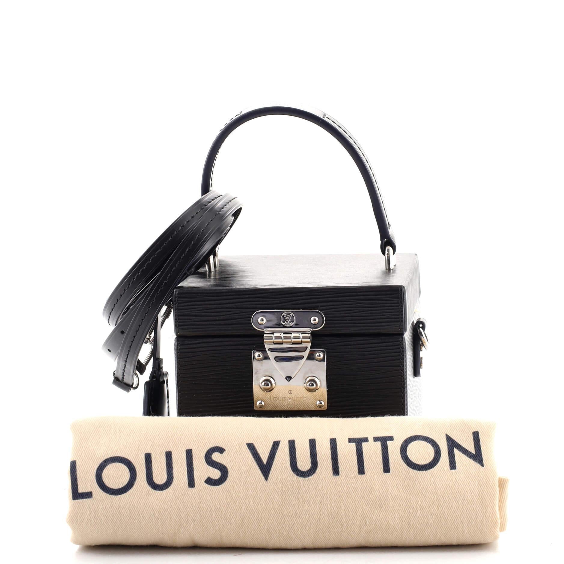 Louis Vuitton LV Bleecker Boxsack neu Schwarz Leder ref.300144