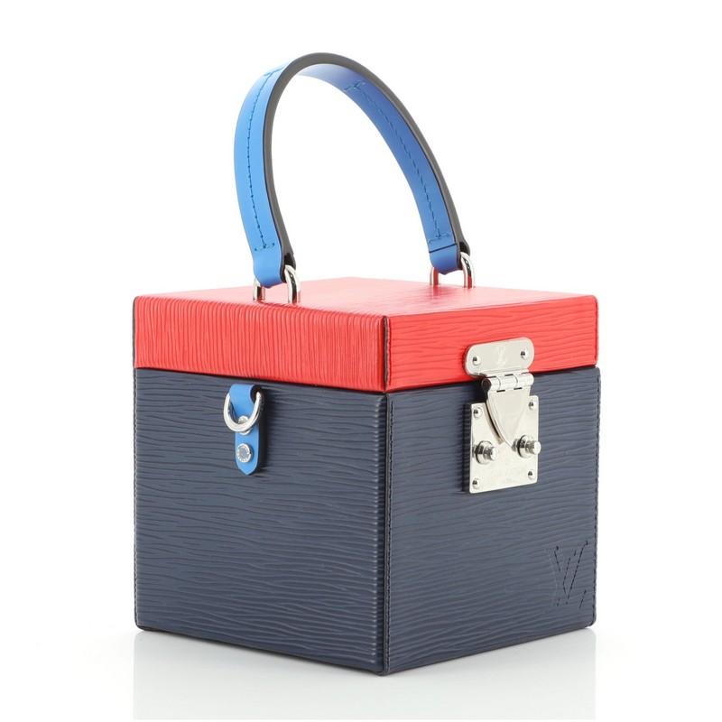 Nero Louis Vuitton Bleecker Box NM Borsa in pelle di Epi