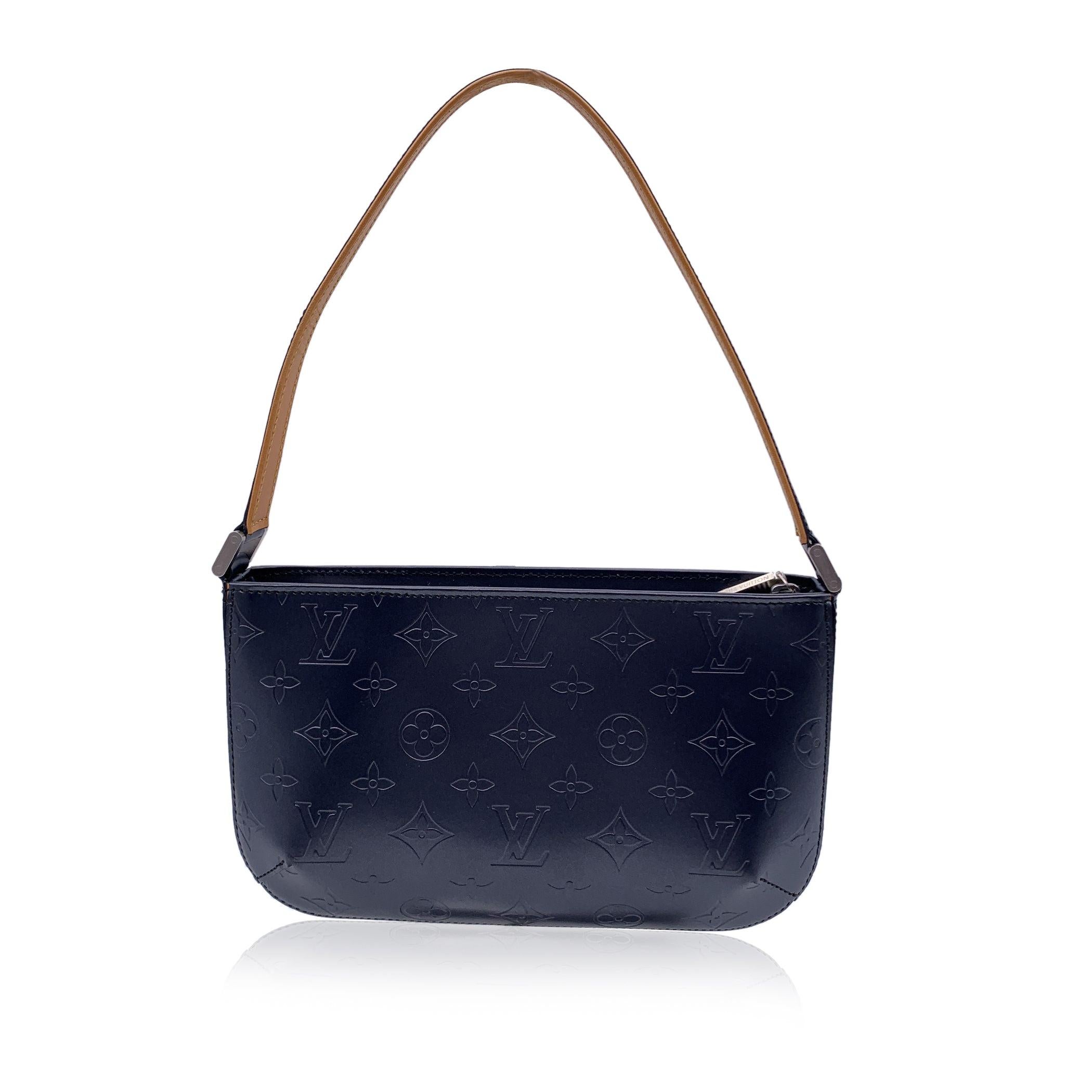 Louis Vuitton Bleu Blue Monogram Mat Fowler Shoulder Bag In Excellent Condition In Rome, Rome