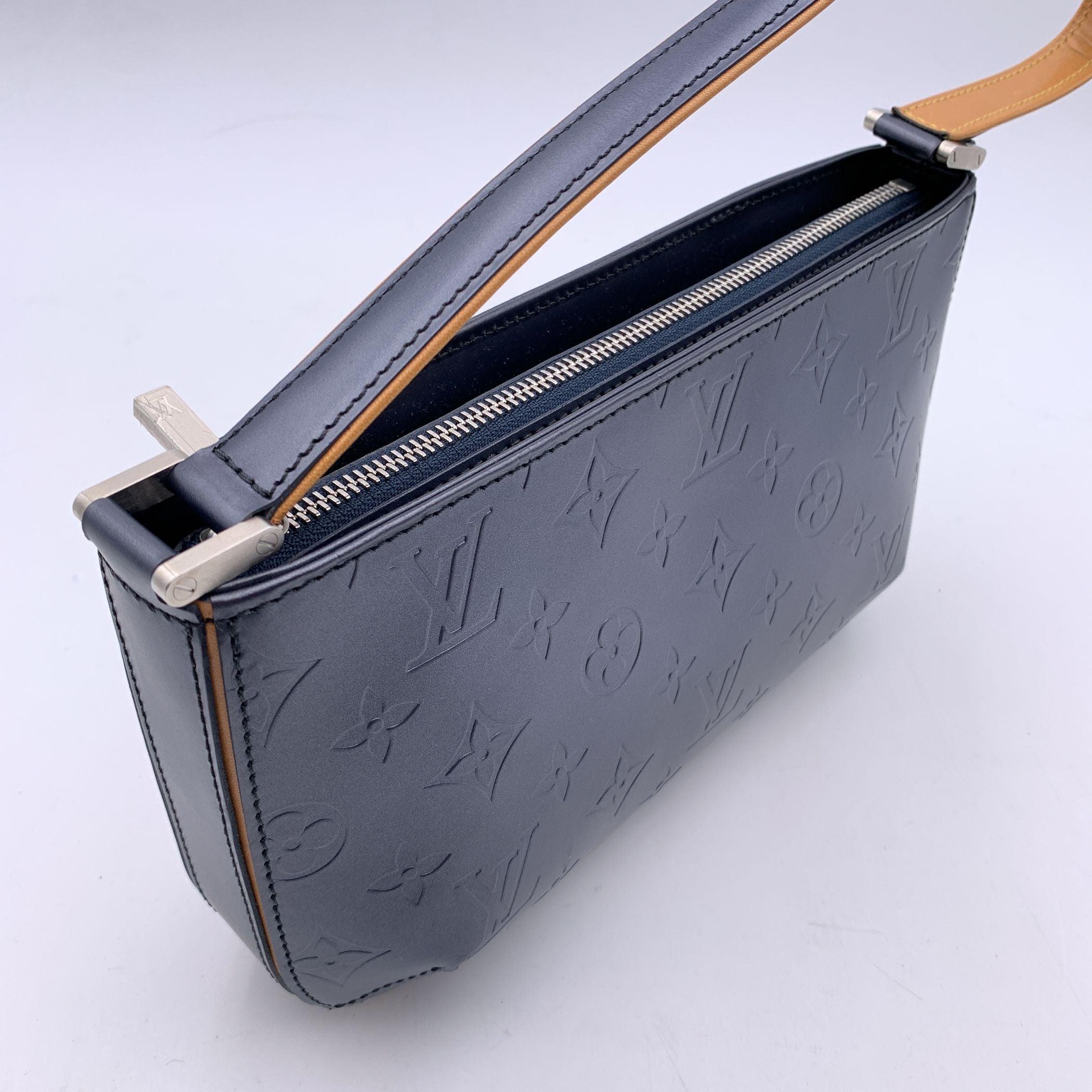 Louis Vuitton Bleu Blue Monogram Mat Fowler Shoulder Bag 1