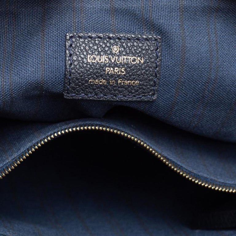 Louis Vuitton Bleu Infini Monogram Empreinte Leather Lumineuse PM Bag Louis  Vuitton