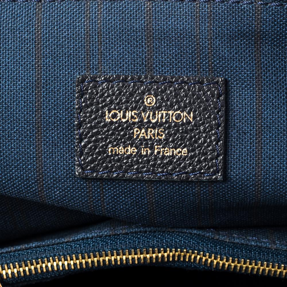Women's Louis Vuitton Bleu Infini Empreinte Leather Lumineuse PM Bag