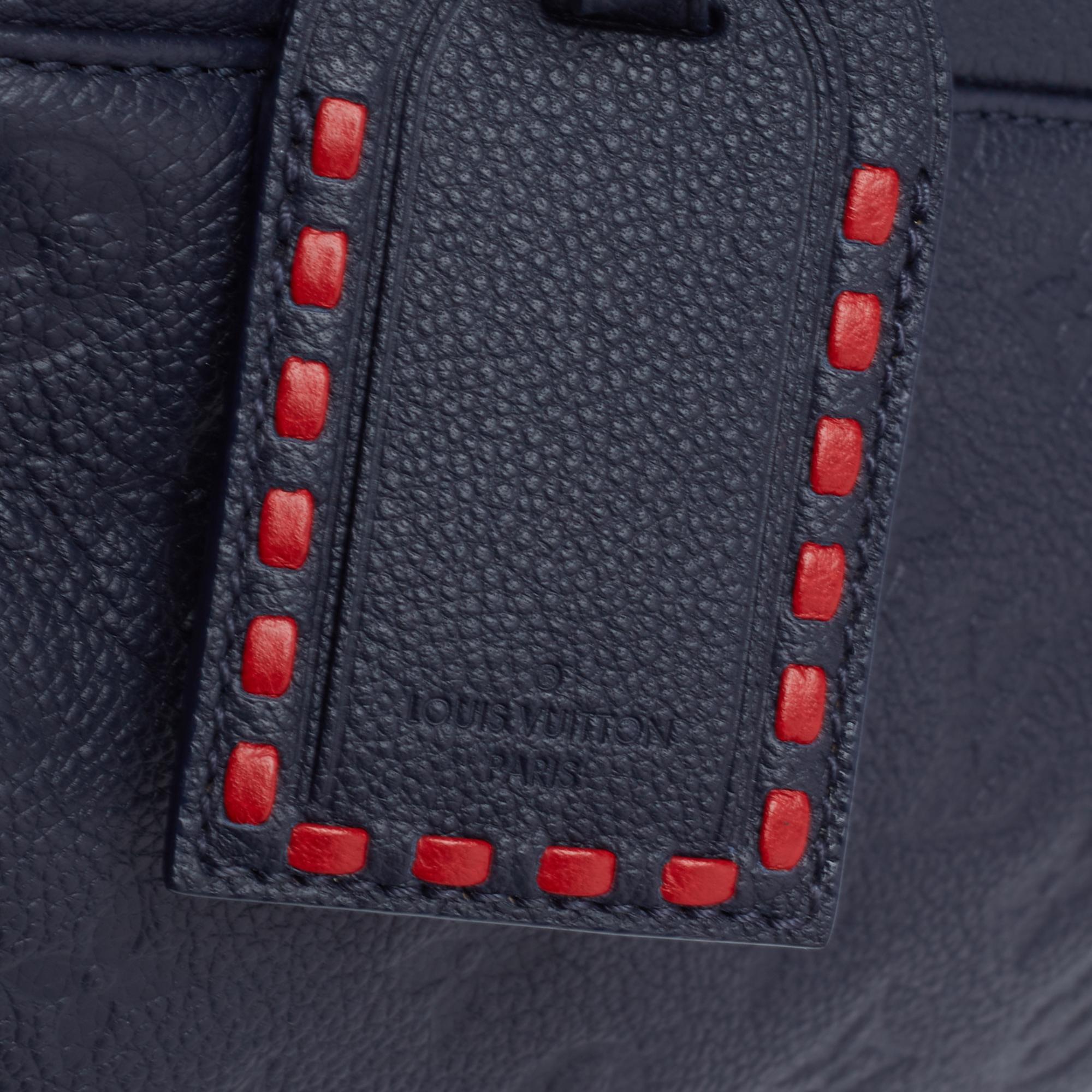 Louis Vuitton Bleu Infini Empreinte Leather Vosges MM Bag 6