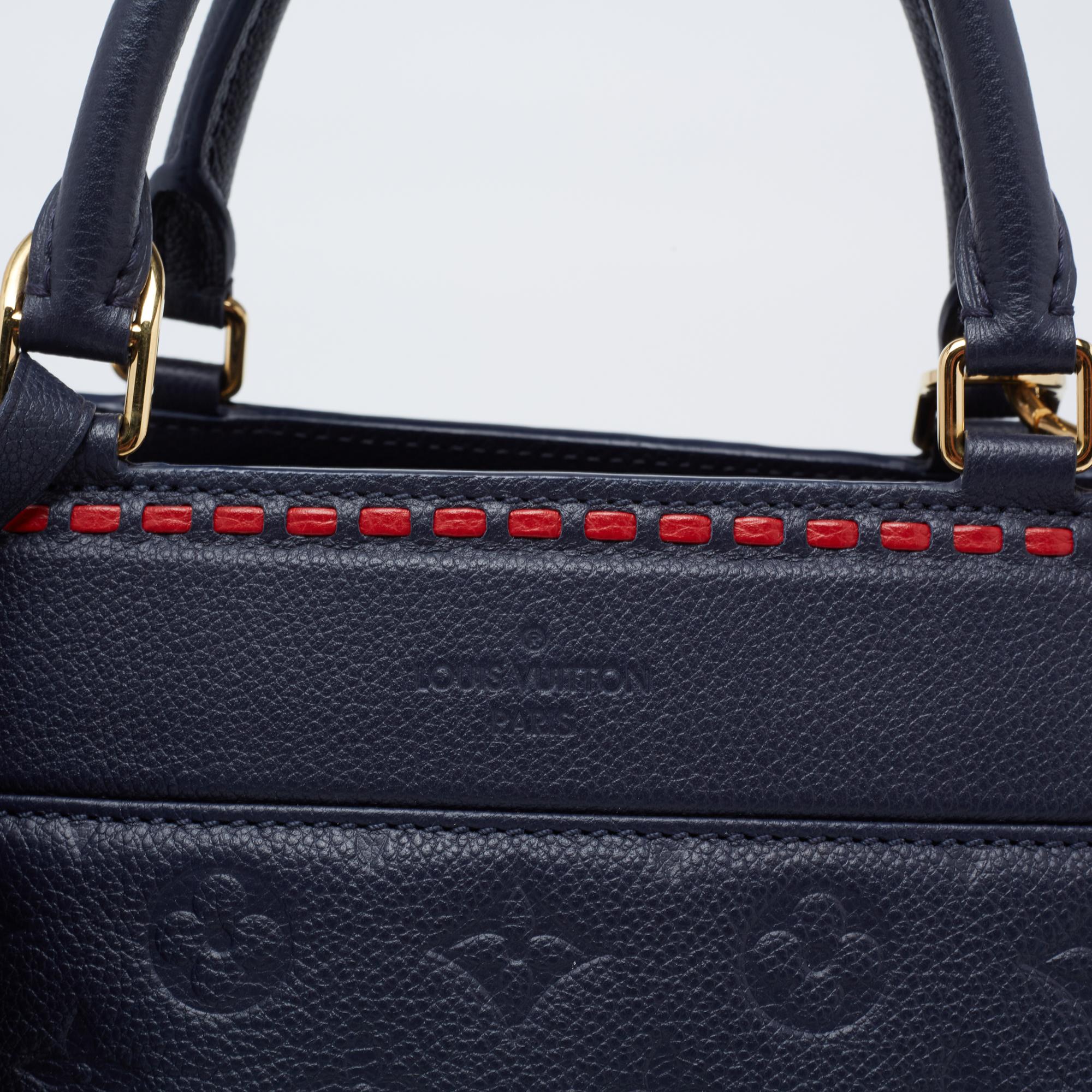 Louis Vuitton Bleu Infini Empreinte Leather Vosges MM Bag 7