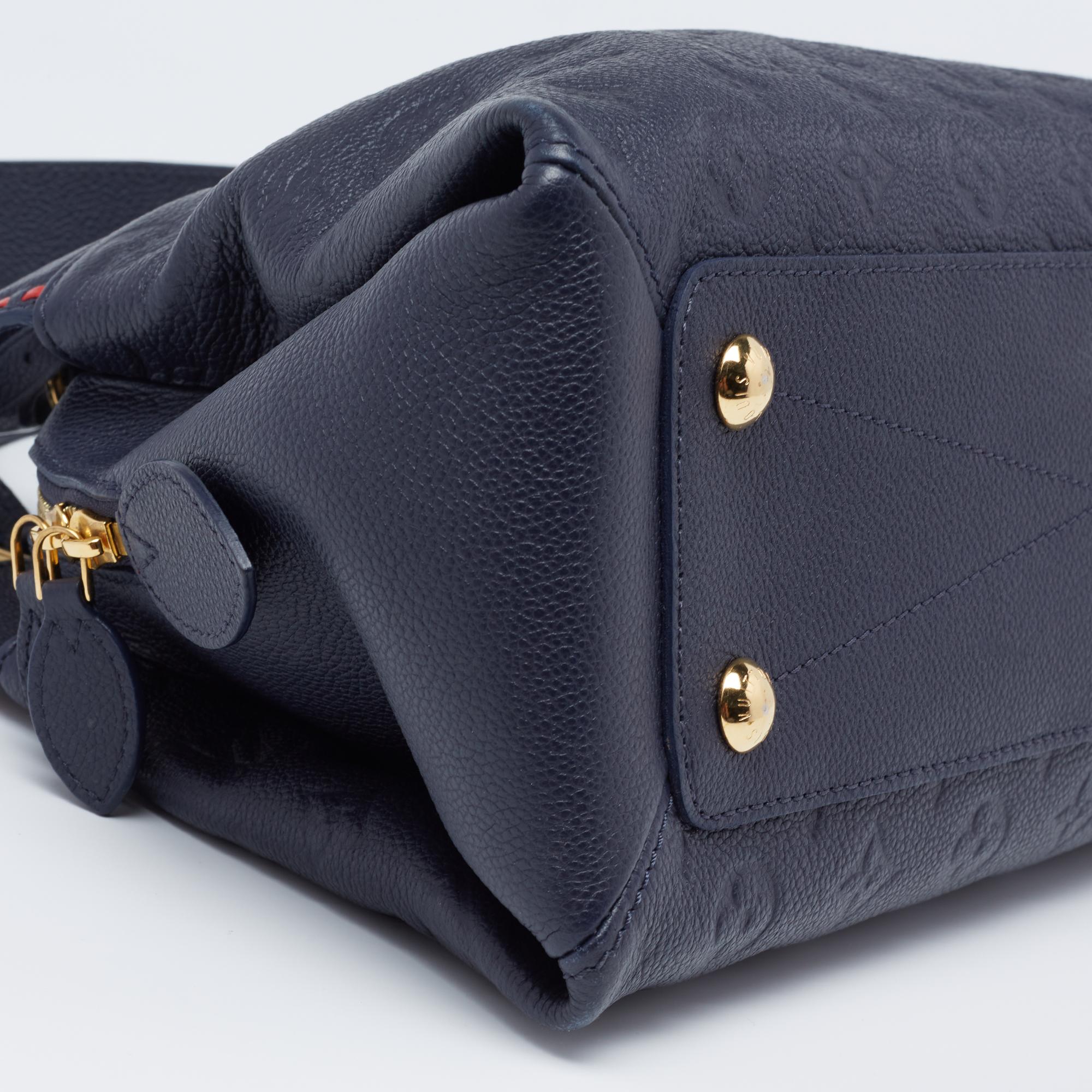 Louis Vuitton Bleu Infini Empreinte Leather Vosges MM Bag 2