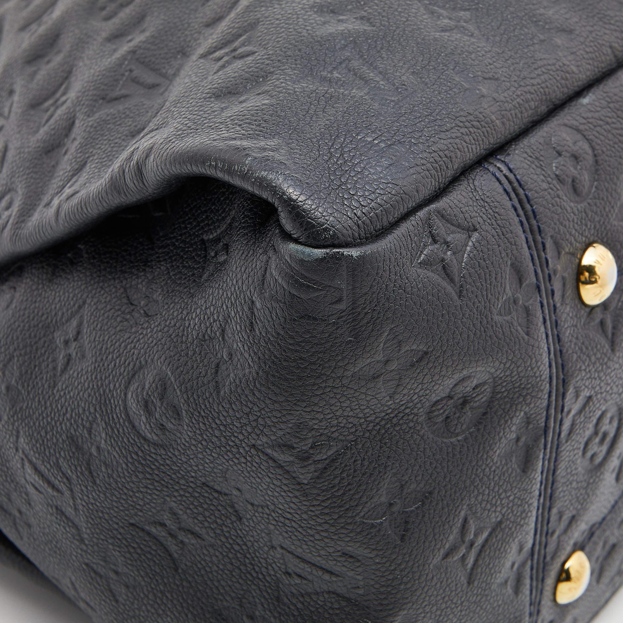 Louis Vuitton Bleu Infini Monogram Empreinte Leather Artsy MM Bag 6