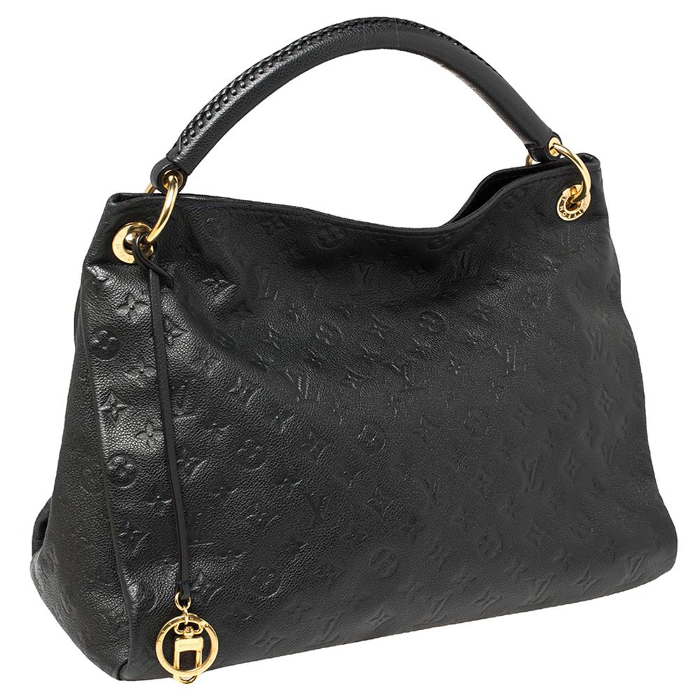 Louis Vuitton Bleu Infini Monogram Empreinte Leather Artsy MM Bag In Good Condition In Dubai, Al Qouz 2