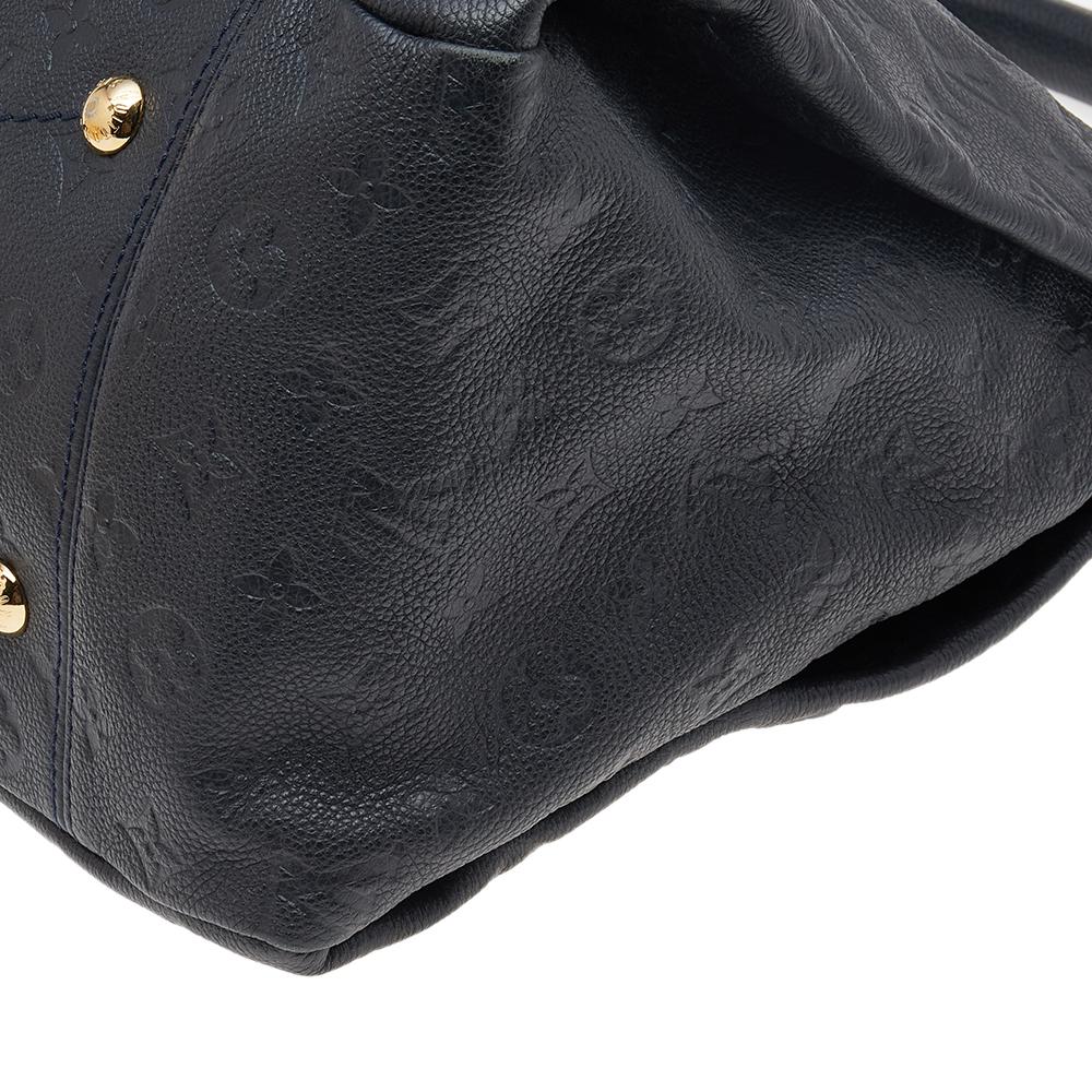 Black Louis Vuitton Bleu Infini Monogram Empreinte Leather Artsy MM Bag