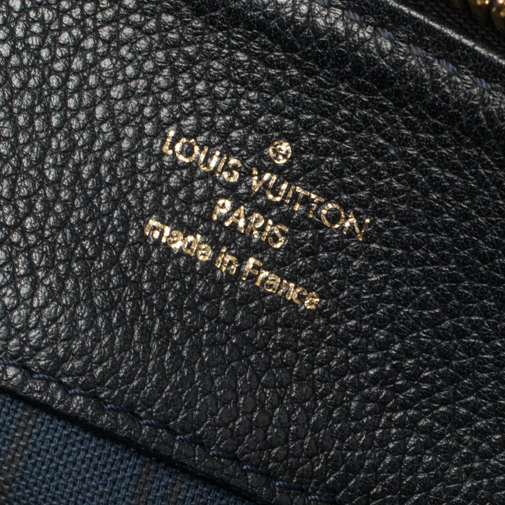 Louis Vuitton Bleu Infini Monogram Empreinte Leather Audacieuse GM Bag 6
