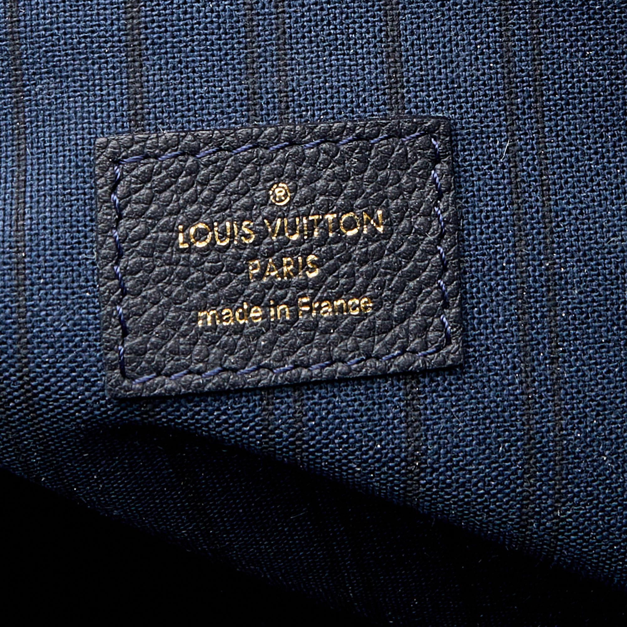 Louis Vuitton Bleu Infini Monogram Empreinte Leather Citadine GM Bag 5